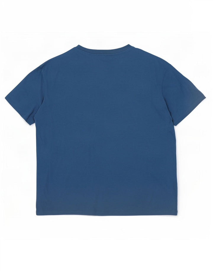 Benetton Damen T-Shirt Top UK 16 Large Blau