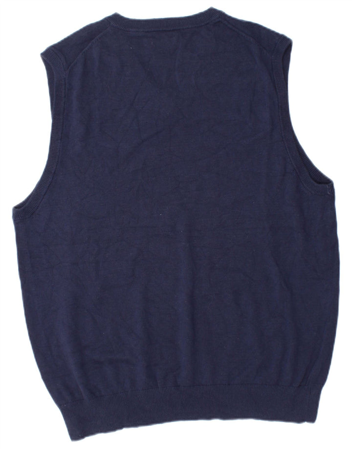Izod Herren-Weste-Tanktop aus mittelblauer, marineblauer Baumwolle