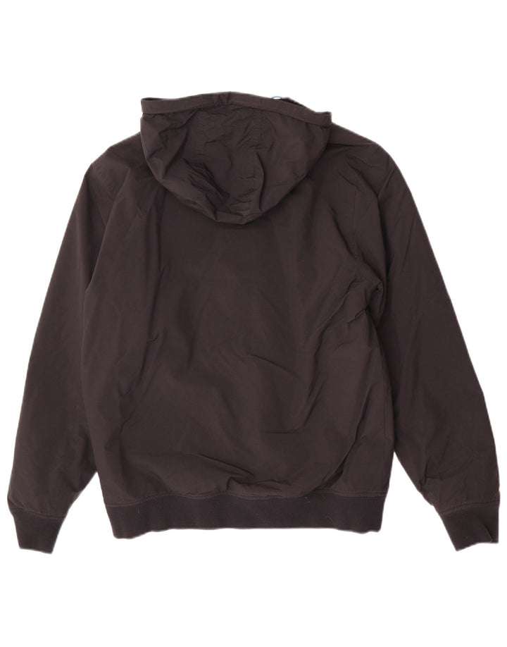 Fred Perry Herren Bomberjacke mit Kapuze UK 36 Small Schwarz Polyamid