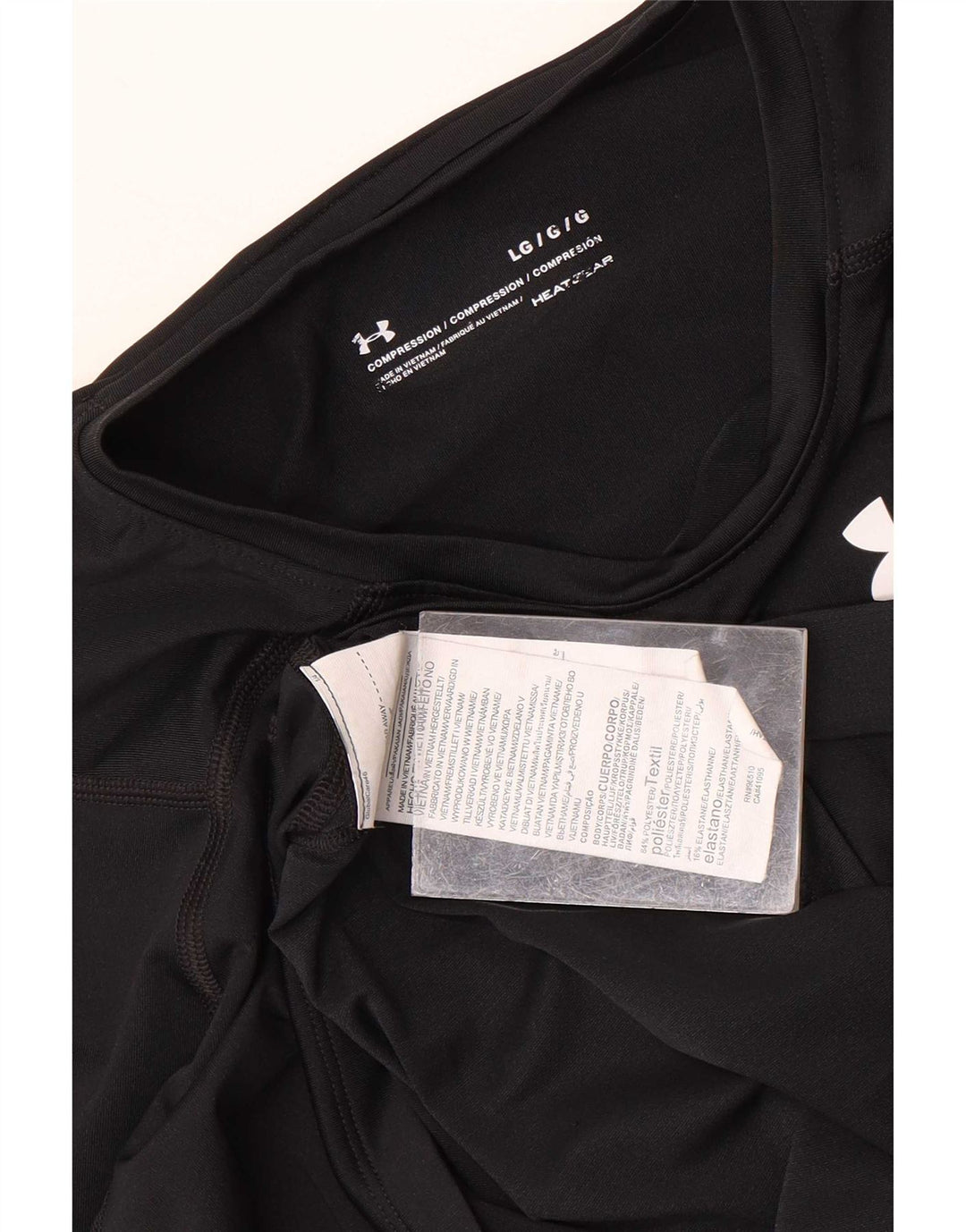 Under Armour Herren Heat Gear Top Langarm Large Schwarz Polyester