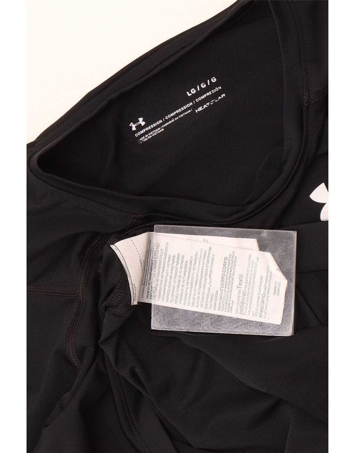 Under Armour Herren Heat Gear Top Langarm Large Schwarz Polyester