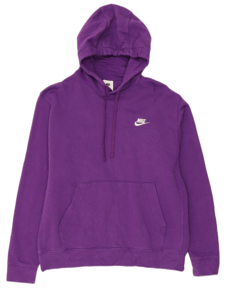 Nike Herren Kapuzenpullover, Größe L, Lila, Baumwolle
