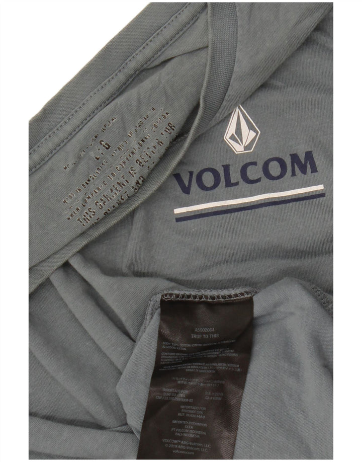 VOLCOM Grafik-T-Shirt für Damen, UK 16, Größe L, Blau, Baumwolle