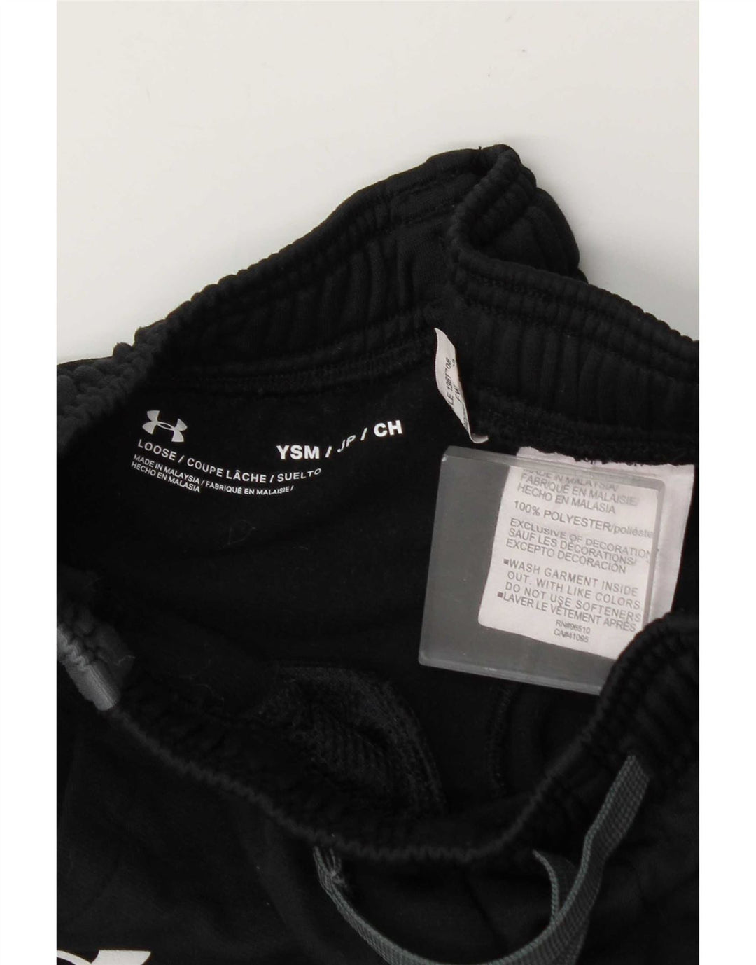 Under Armour Jungen-Trainingshose, 7–8 Jahre, Größe S, Schwarz, Farbblock
