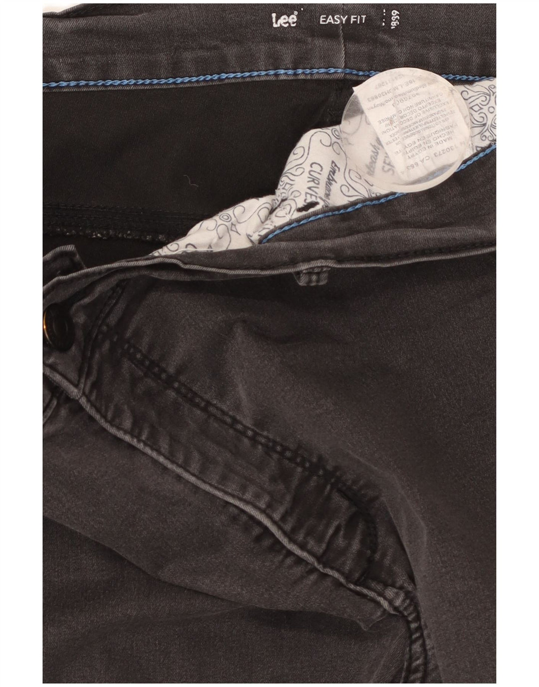 Lee Damen Easy Fit Skinny Jeans W38 L29 Graue Baumwolle