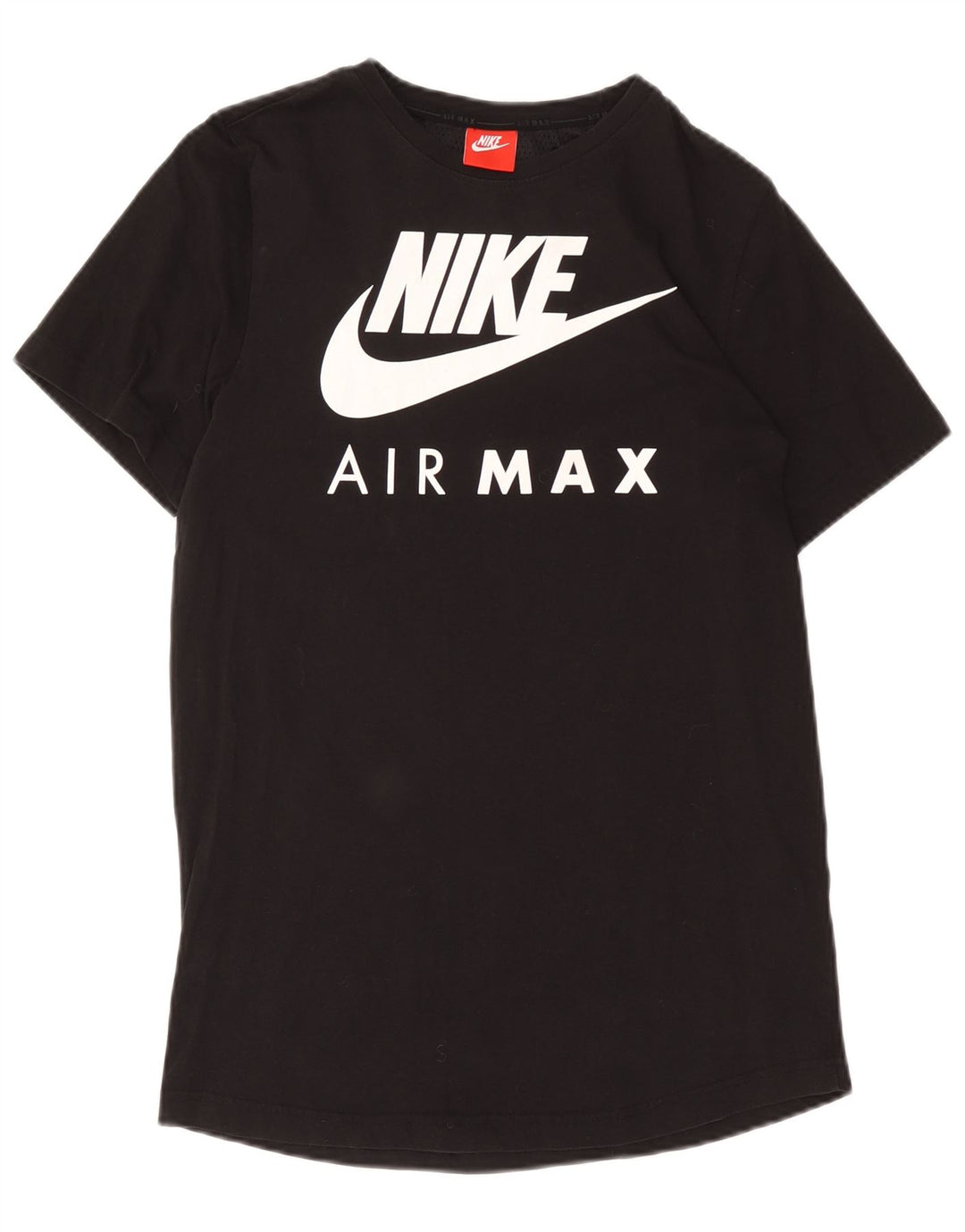 Nike Herren Air Max Graphic T-Shirt Top aus mittelschwarzer Baumwolle