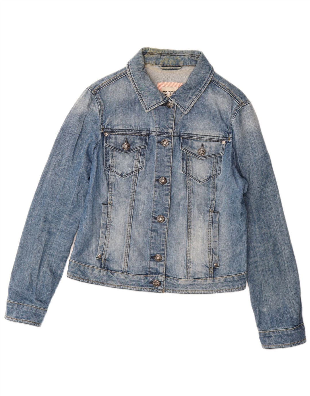 ESPRIT Damen Jeansjacke UK 20 2XL Blaue Baumwolle