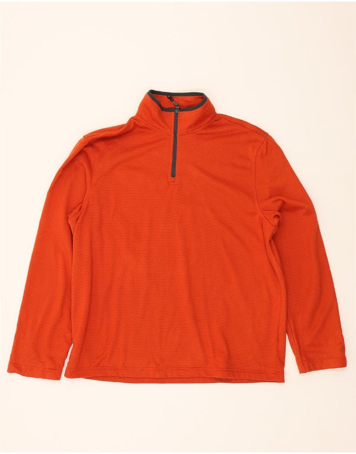 STARTER Mens Zip Neck Pullover Tracksuit Top UK 42/44 Large Red Polyester Vintage Starter and Second-Hand Starter from Messina Hembry 