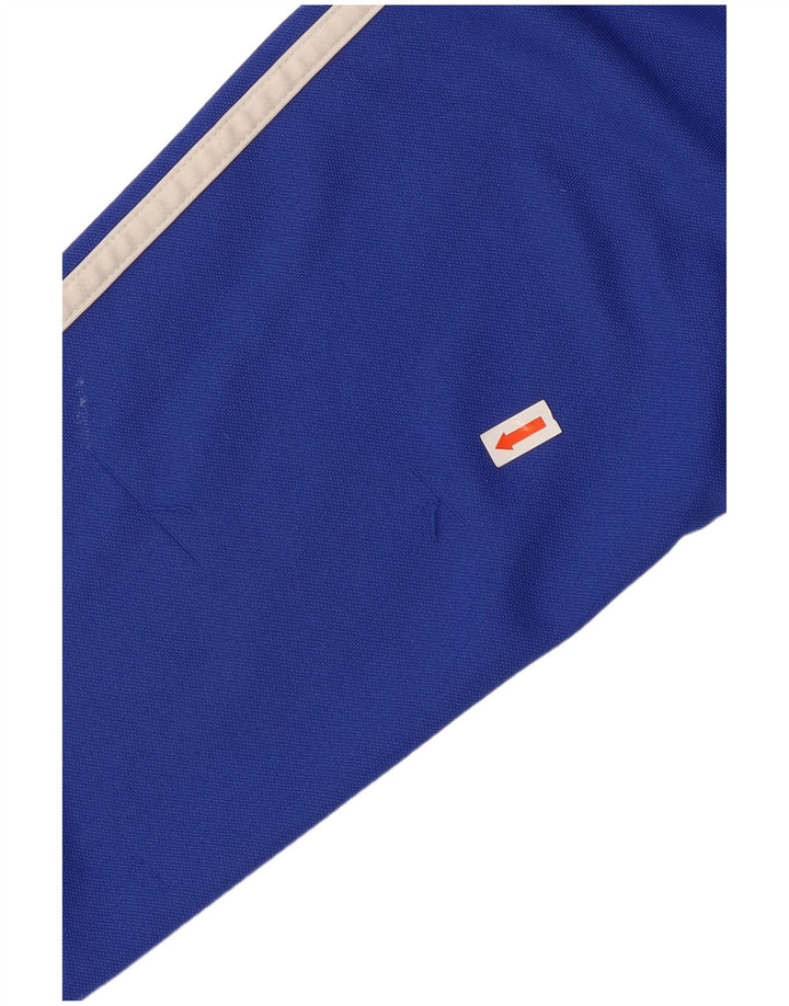 ADIDAS Herren Climalite Pullover-Trainingsanzug-Oberteil, Mittelblau, Farbblock
