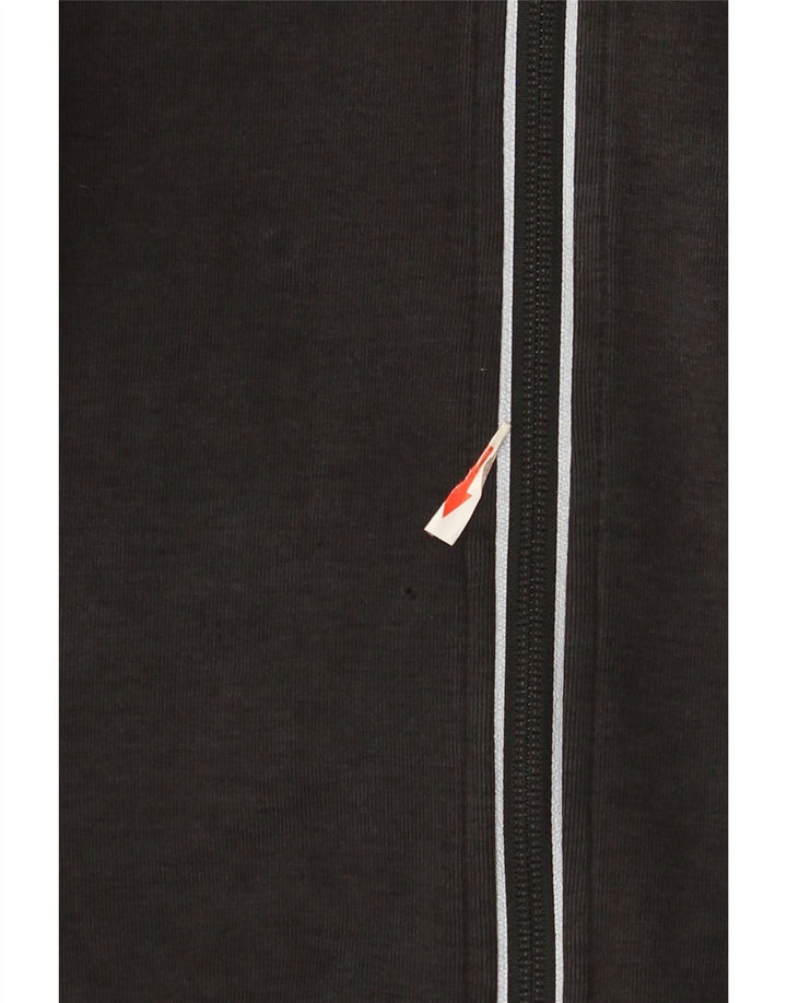 Adidas Herren-Kapuzenpullover mit Reißverschluss, groß, aus schwarzer Baumwolle