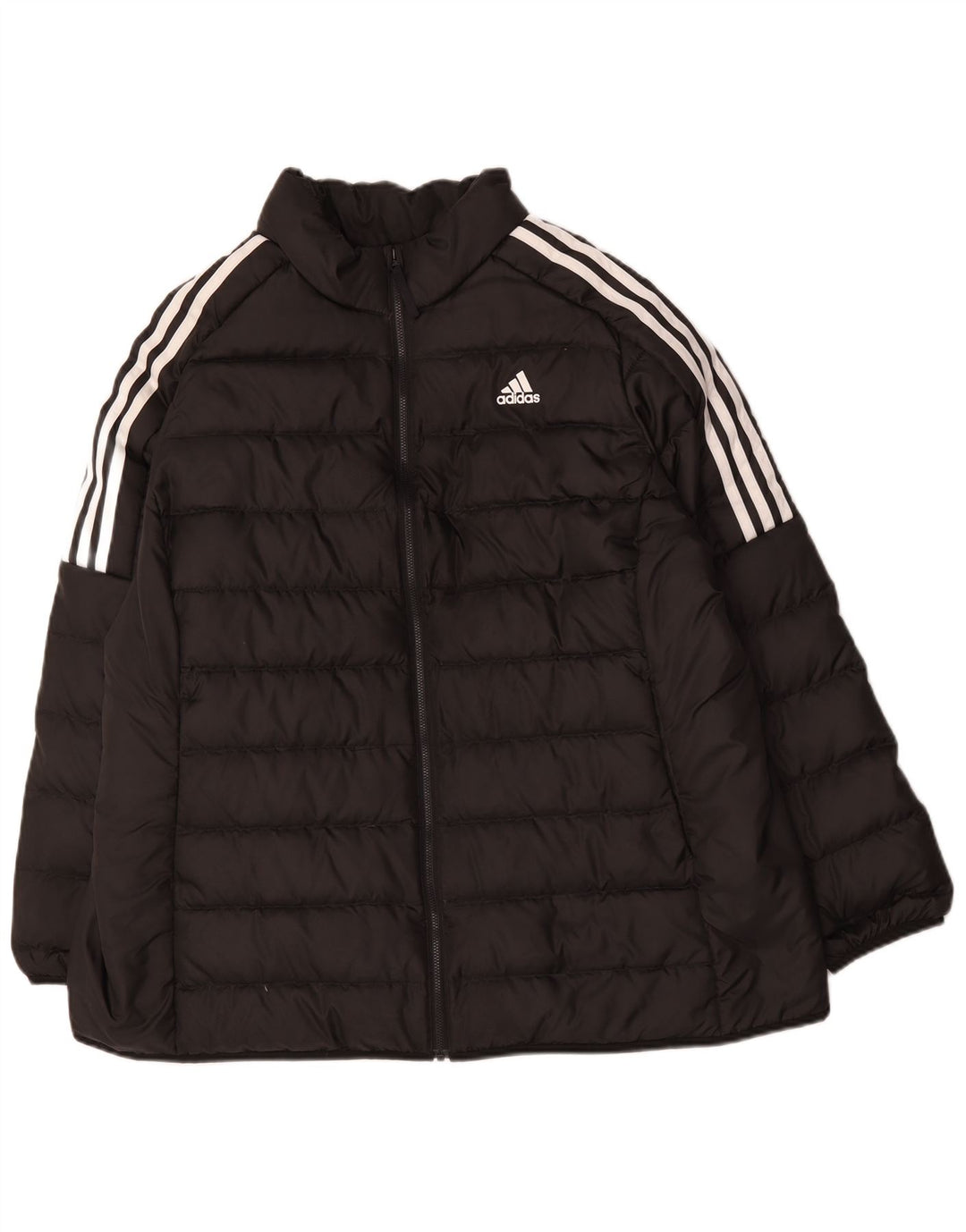 Adidas Damen Wattierte Jacke UK 24/26 2XL Schwarz Polyester