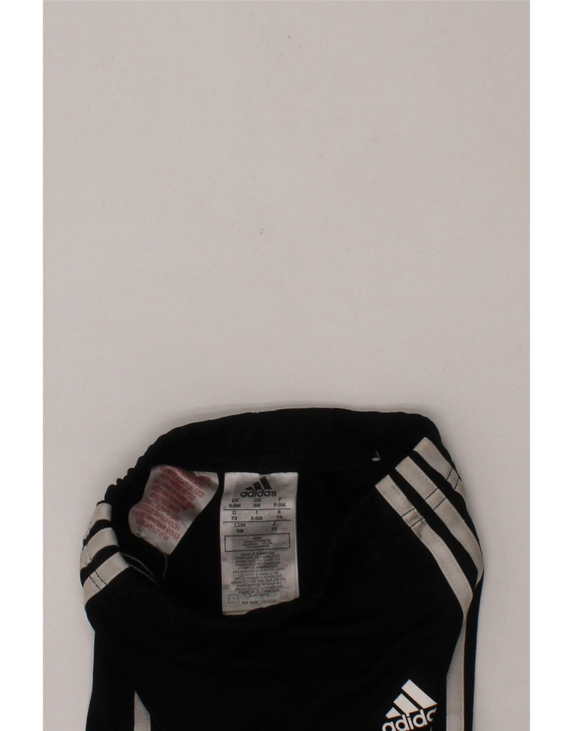 ADIDAS Baby Boys Tracksuit Trousers 6-9 Months Black Polyester Vintage Adidas and Second-Hand Adidas from Messina Hembry 