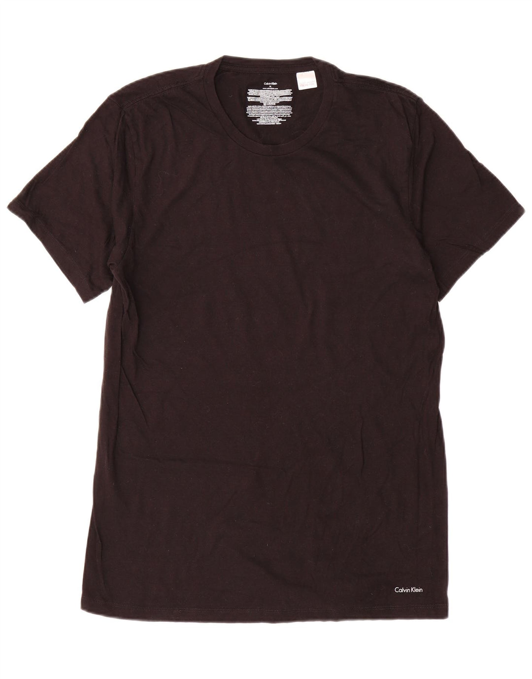 Calvin Klein Herren T-Shirt Top Medium Schwarz Baumwolle