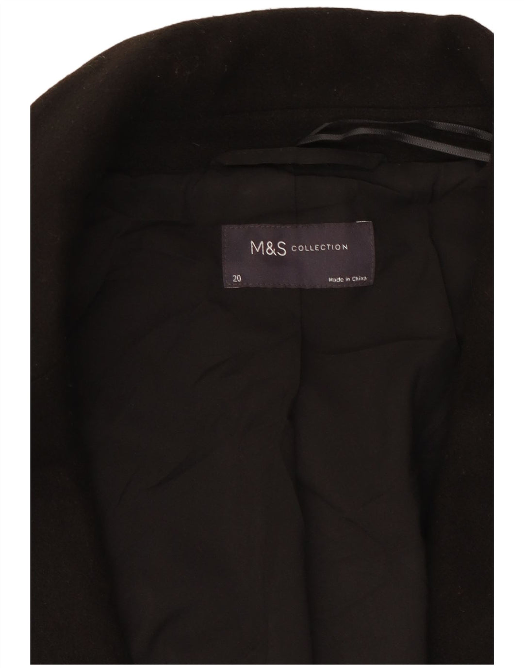 Marks & Spencer Damen Mantel UK 20 2XL Schwarz