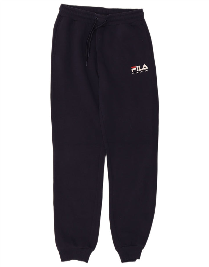 Fila Herren-Trainingshose, Jogginghose, klein, marineblau, Baumwolle