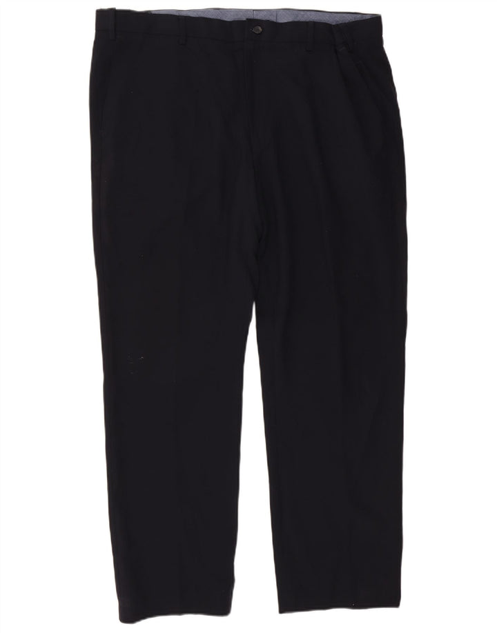 Gerade Herren-Chinohose von Marks & Spencer, W42, L29, Marineblau, Polyester