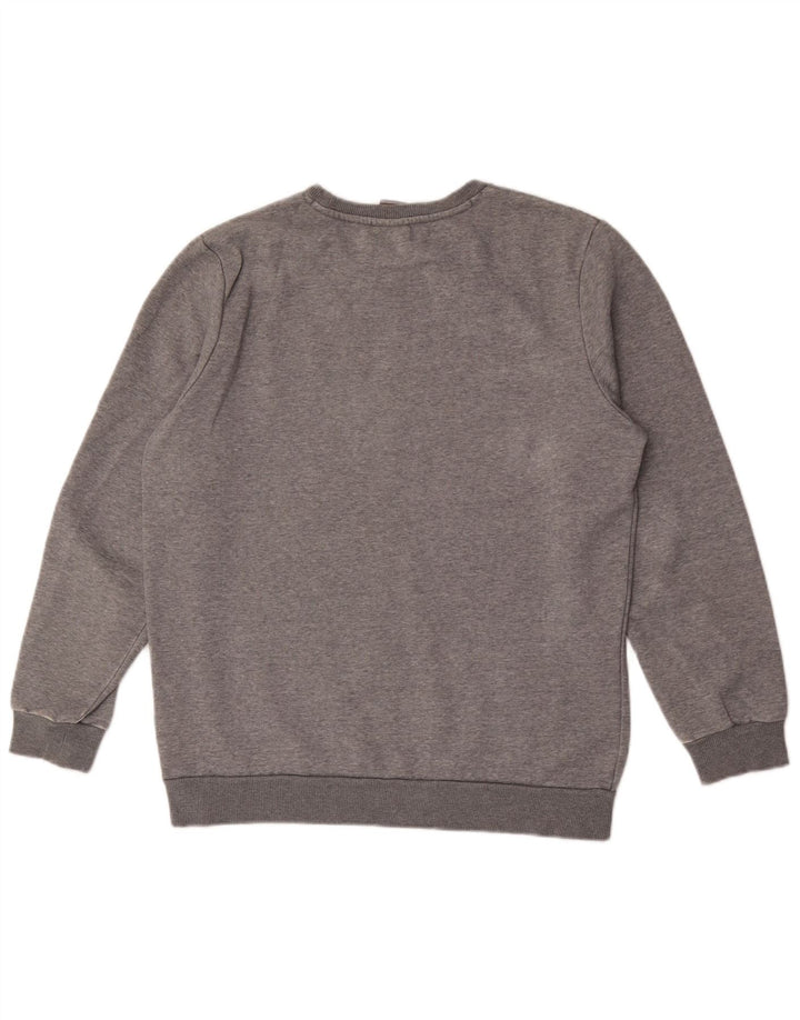 Puma Herren Grafik-Sweatshirt-Pullover aus mittelgrauer Baumwolle