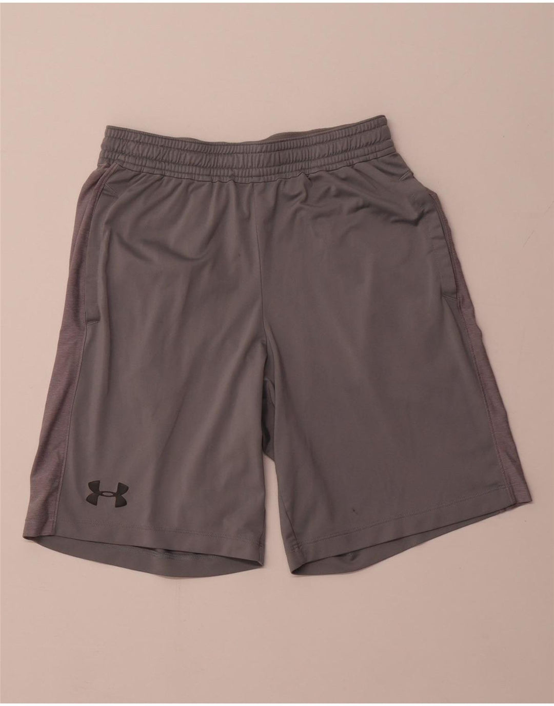 UNDER ARMOUR Herren Heat Gear Sportshorts, Größe S, Grau, Farbblock