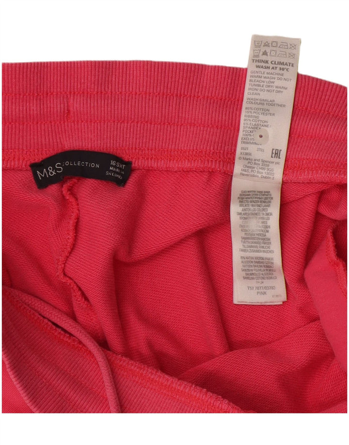 MARKS & SPENCER Damen-Trainingshose, Jogginghose, Gr. 40, Größe L, Rosa, Baumwolle