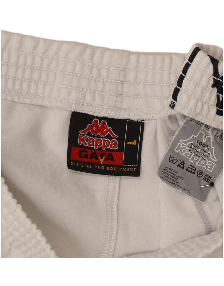 Kappa Herren Graphic Sport Shorts Large Weiß Polyester