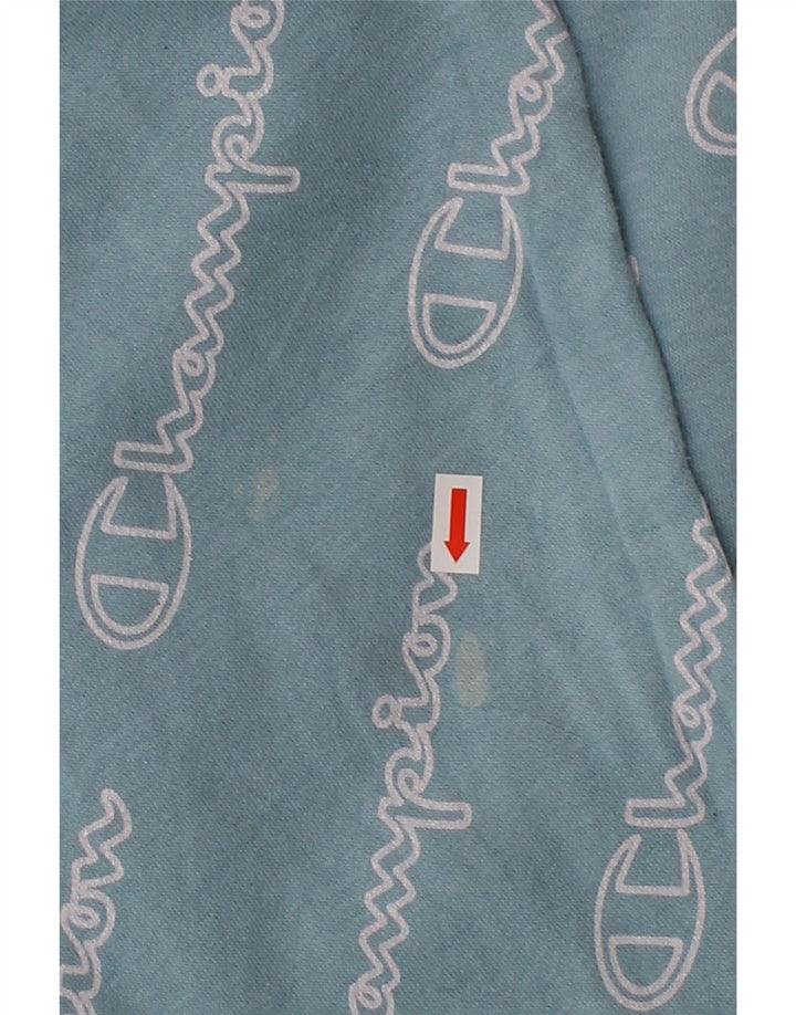 CHAMPION Womens Graphic Oversized Sweatshirt Jumper UK 20 2XL Blue Vintage Champion and Second-Hand Champion from Messina Hembry 