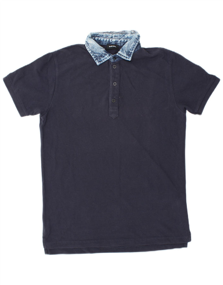 DIESEL Herren-Poloshirt, klein, marineblau, Baumwolle