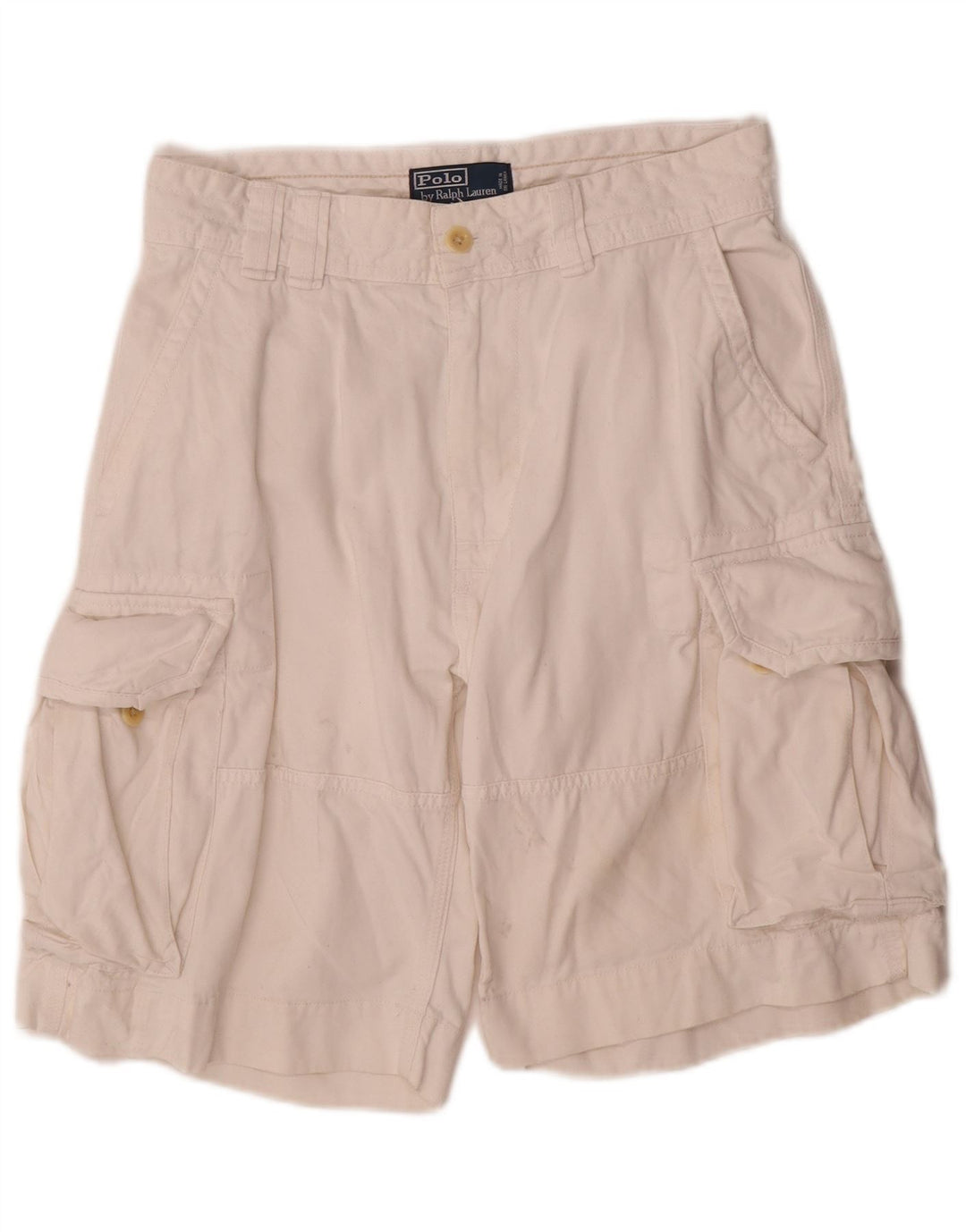 Polo Ralph Lauren Herren Cargoshorts W30 Mittelweiße Baumwolle