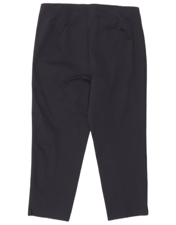 Marks & Spencer Damen-Hose, kurz geschnitten, UK 12, M, W30, L22, Marineblau