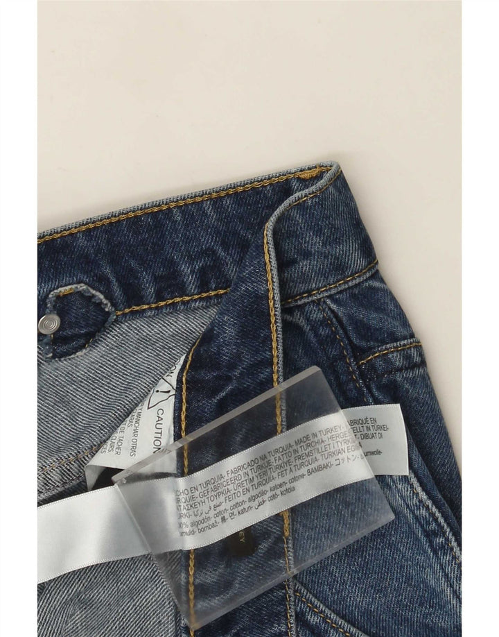 Massimo Dutti Damen-Jeans mit weitem Bein, EU 40, Mittel W30 L30, blaue Baumwolle