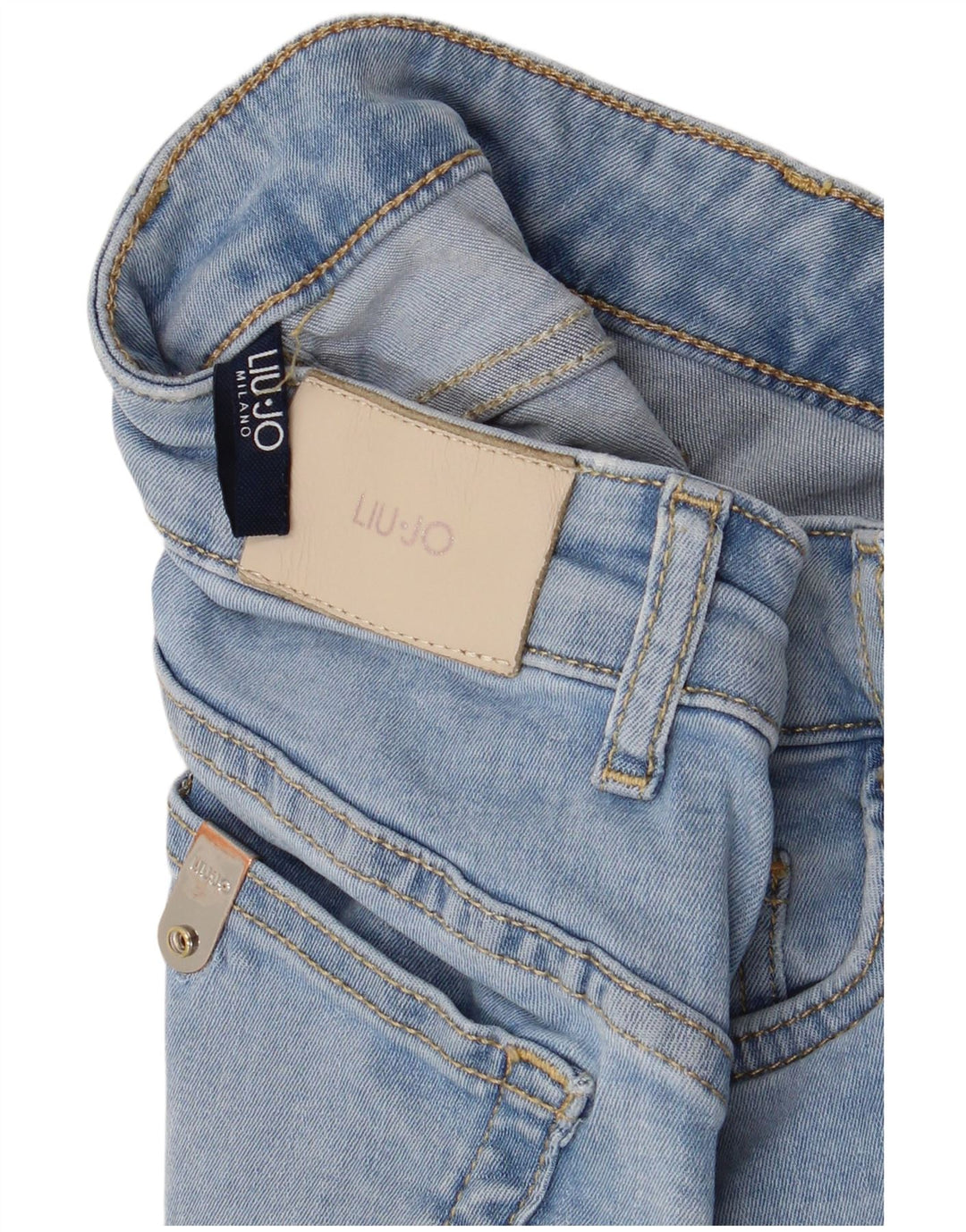 Liu Jo Damen Tapered Jeans W26 L27 Blau