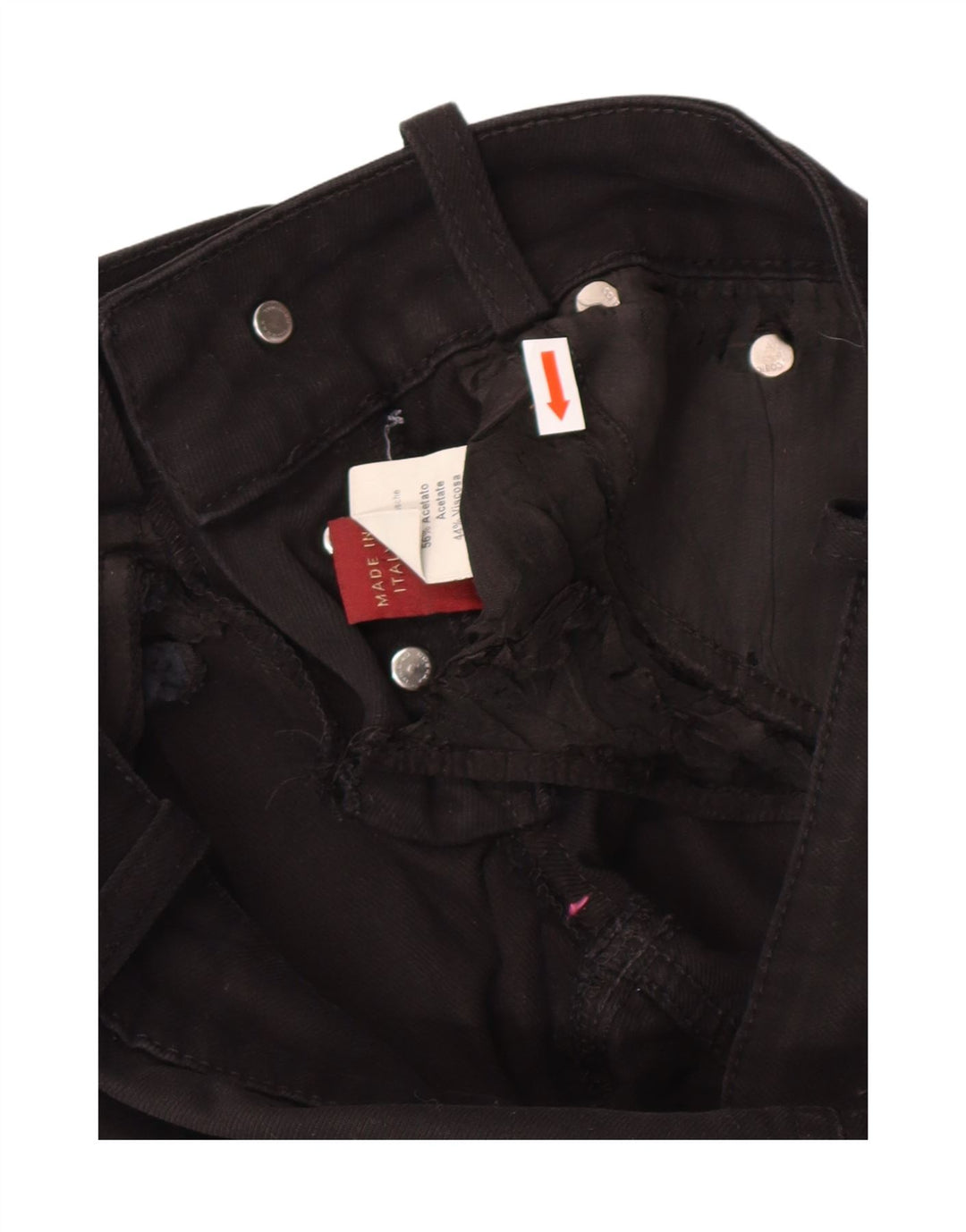 DONDUP Womens Straight Jeans W27 L27 Black Cotton
