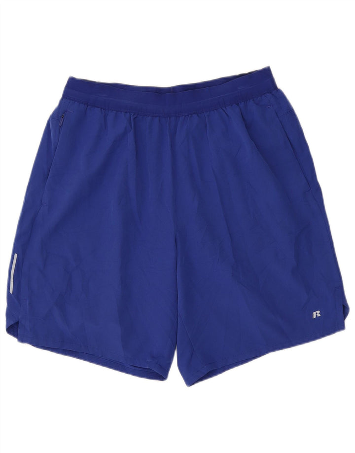 Russell Athletic Herren Dri-Power Sportshorts, groß, blau, Polyester