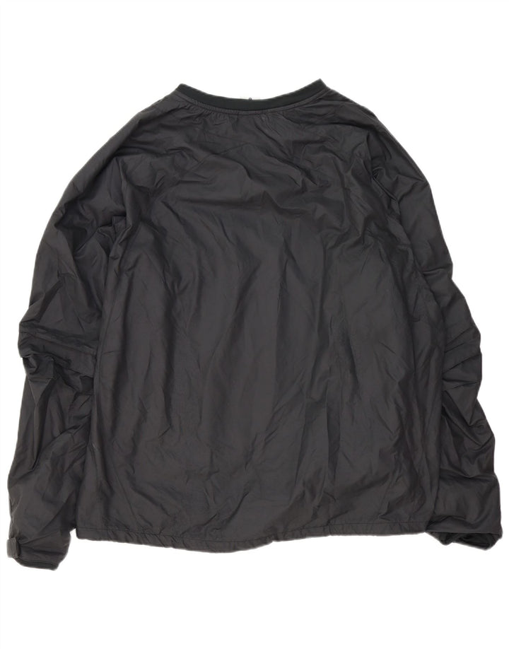 NIKE Herren-Pullover-Trainingsanzug-Oberteil, großes, schwarzes Polyester