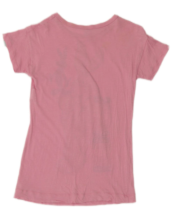 Benetton Mädchen-T-Shirt mit Bugs Bunny-Grafik, 7–8 Jahre, mittelrosa, Baumwolle