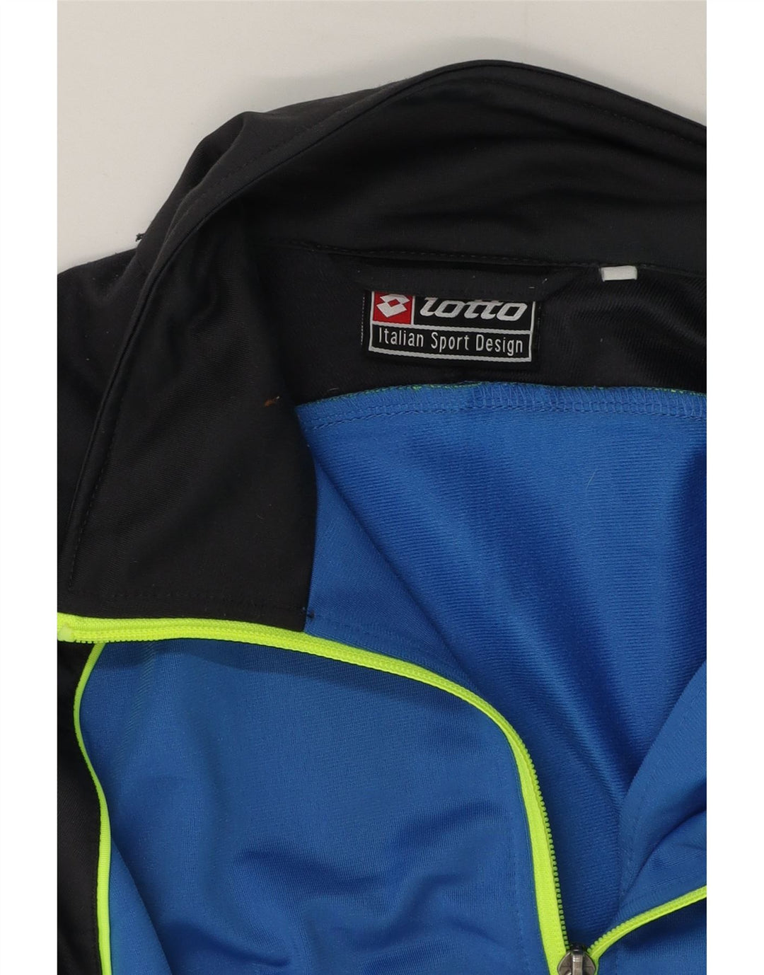 Lotto Herren-Trainingsanzugoberteil, Mittelblau, Farbblock
