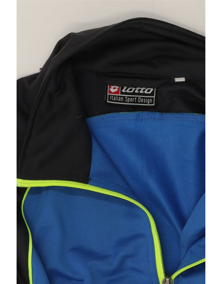 Lotto Herren-Trainingsanzugoberteil, Mittelblau, Farbblock