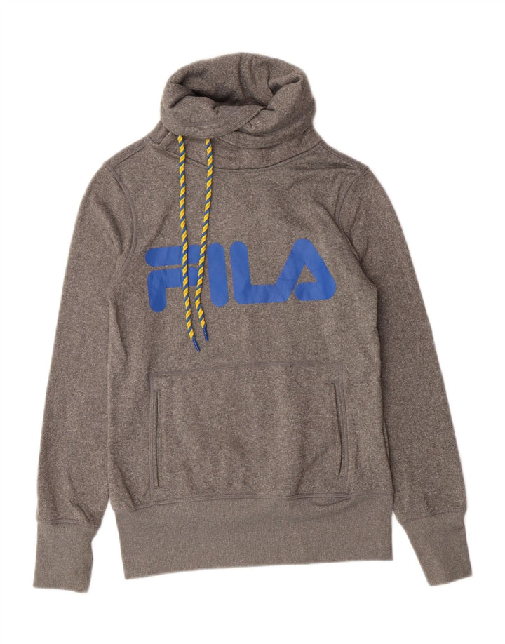 Fila Damen Grafik-Sweatshirt-Pullover UK 10 Small Grau