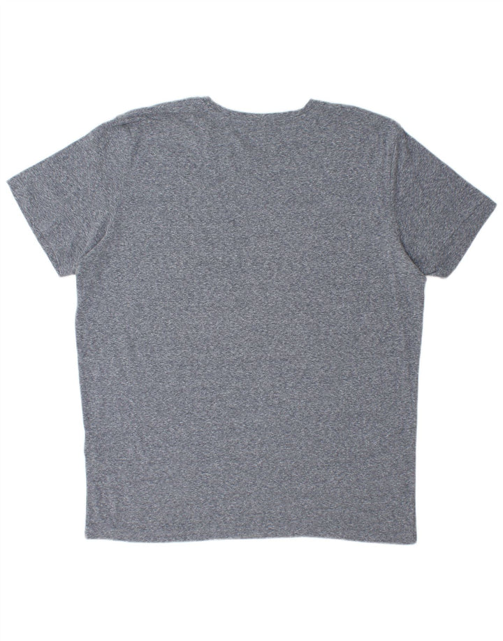Jack & Jones Herren T-Shirt Top XL Grau gefleckte Baumwolle