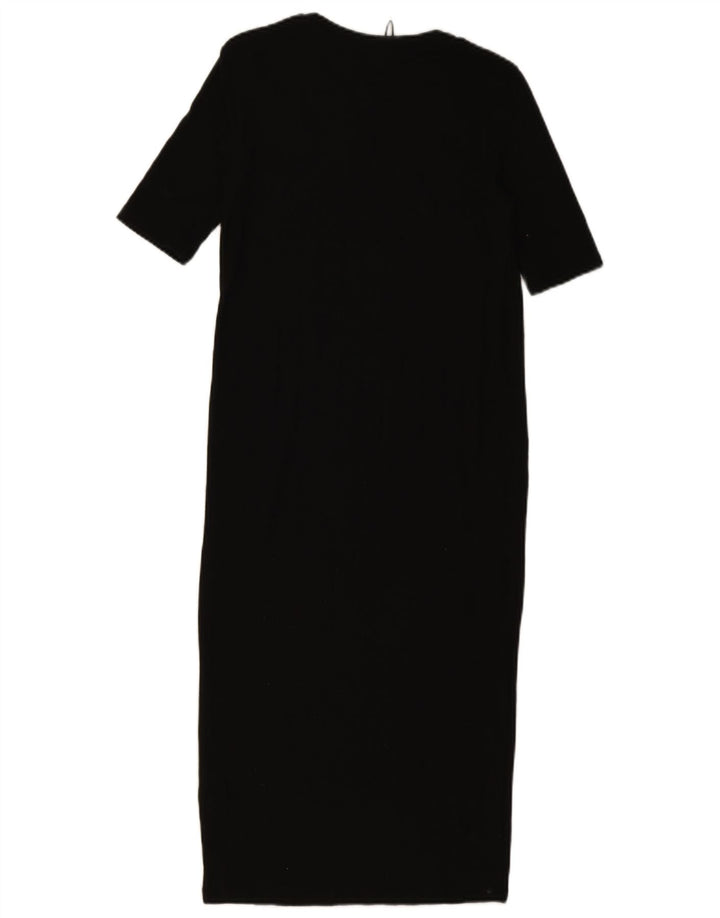 Zara Damen Maxikleid UK 8 Small Schwarz Polyester