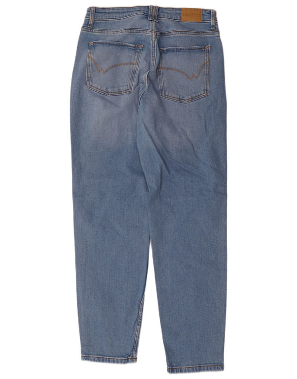 White Stuff Damen Weekend Tapered Jeans UK 10 Small W30 L29 Blaue Baumwolle