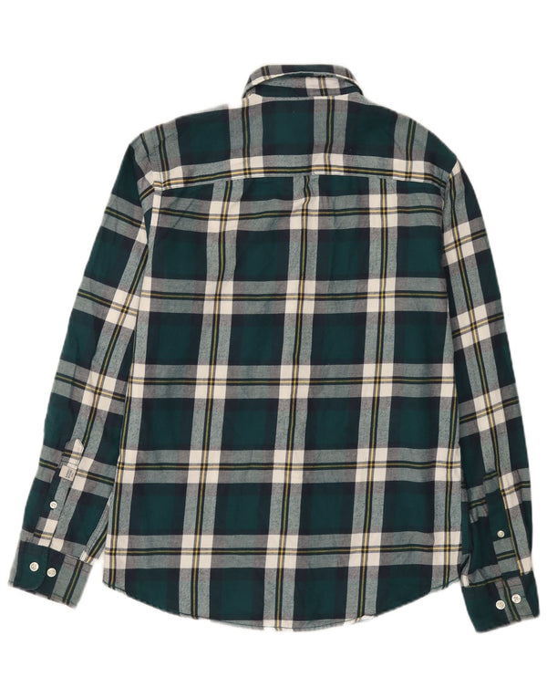 Jack & Jones Herren Flanellhemd XS grün karierte Baumwolle