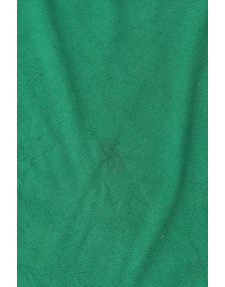 Nike Herren T-Shirt Top aus mittelgrüner Baumwolle