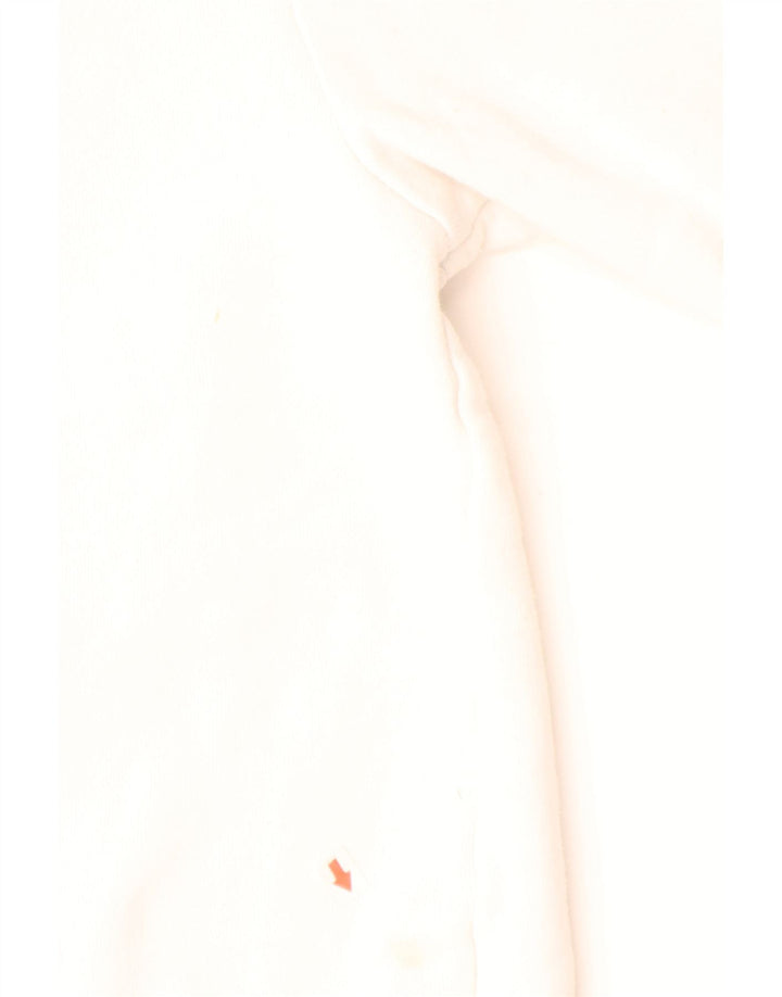 ELLESSE Herren-Kapuzenpullover mit Grafik, Größe S, cremefarbene Baumwolle