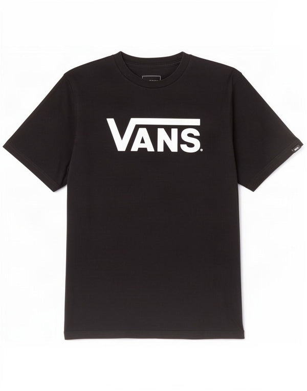 Vans Boys Custom Fit Graphic T-Shirt Top 12-13 Years Large Black Cotton