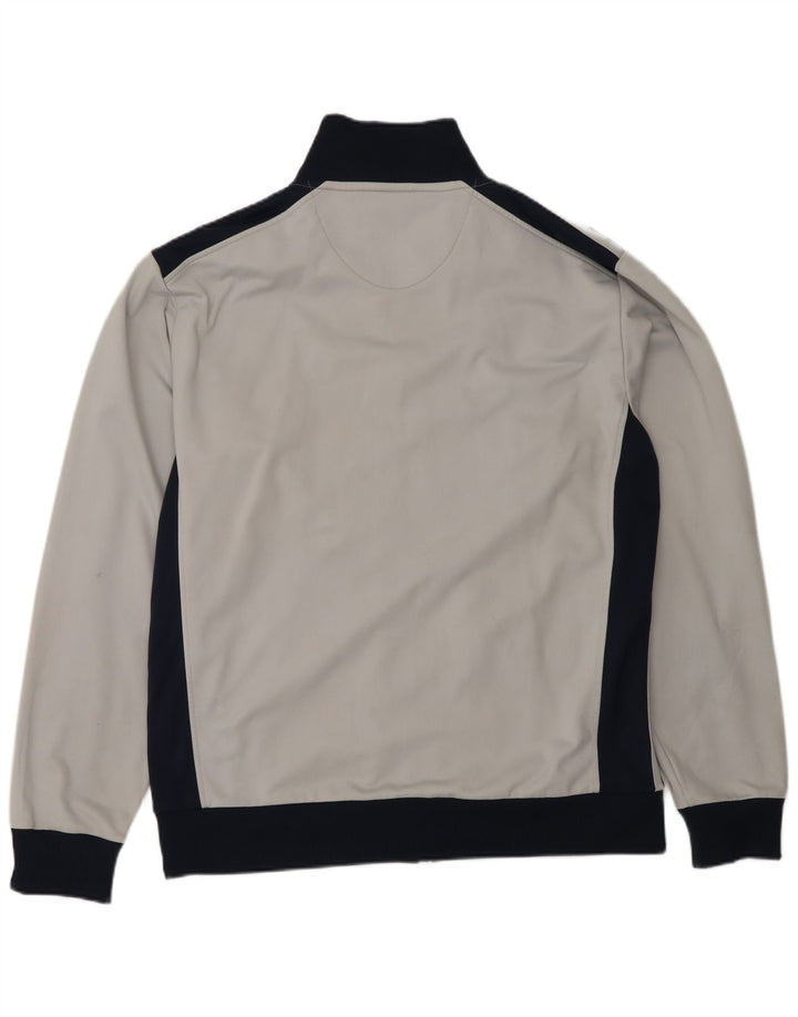 Asics Herren-Trainingsanzug-Top-Jacke, groß, Grau, Farbblock