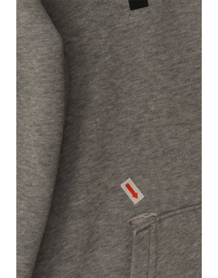 Puma Herren-Kapuzenpullover mit Grafik, klein, grau meliert, Baumwolle