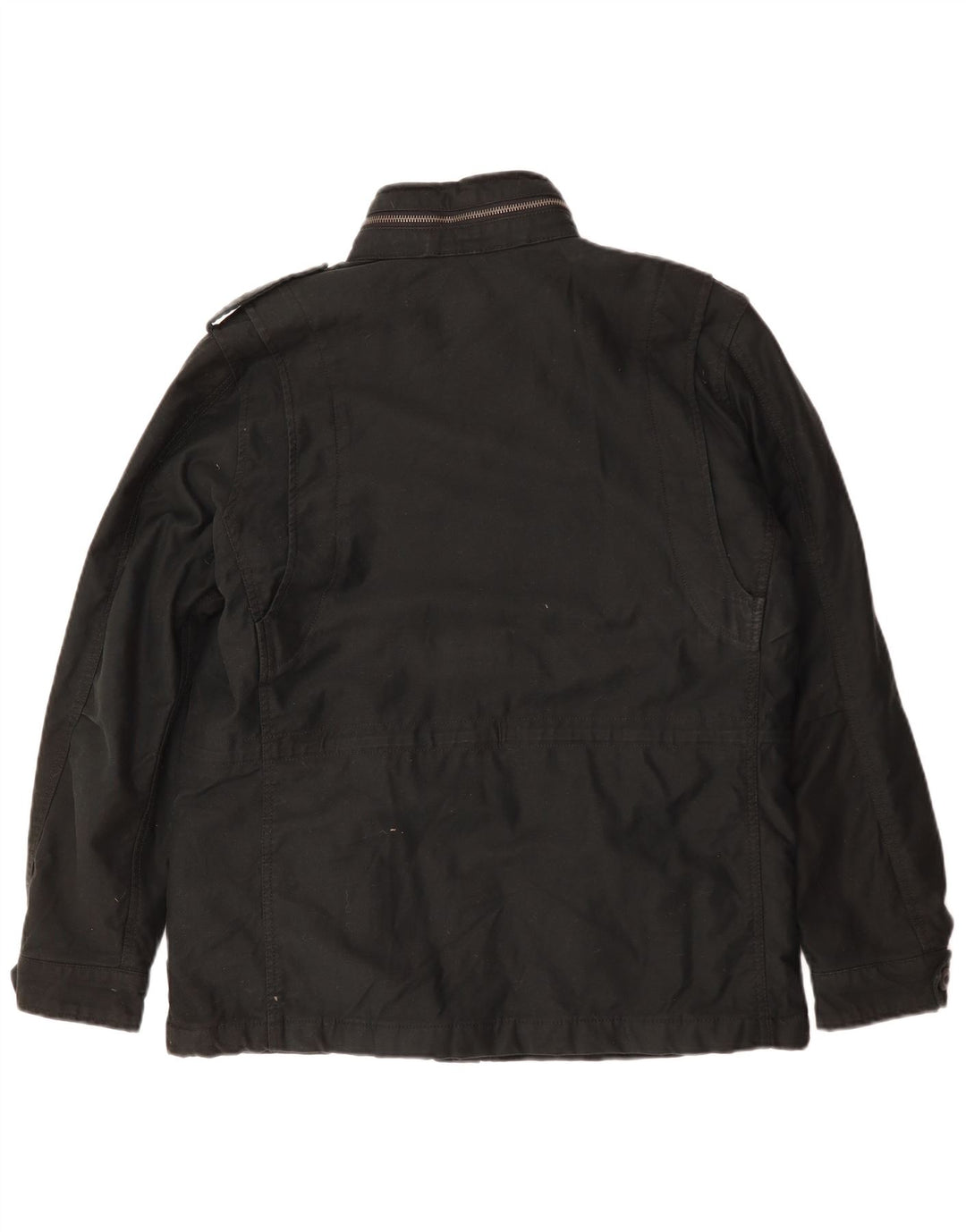 Superdry Herren-Militärjacke mit Kapuze, UK 40, Größe L, Schwarz, Polyester