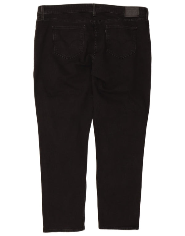Levi's Damen 311 Shaping Skinny Jeans US 22 3XL W44 L30 Schwarze Baumwolle