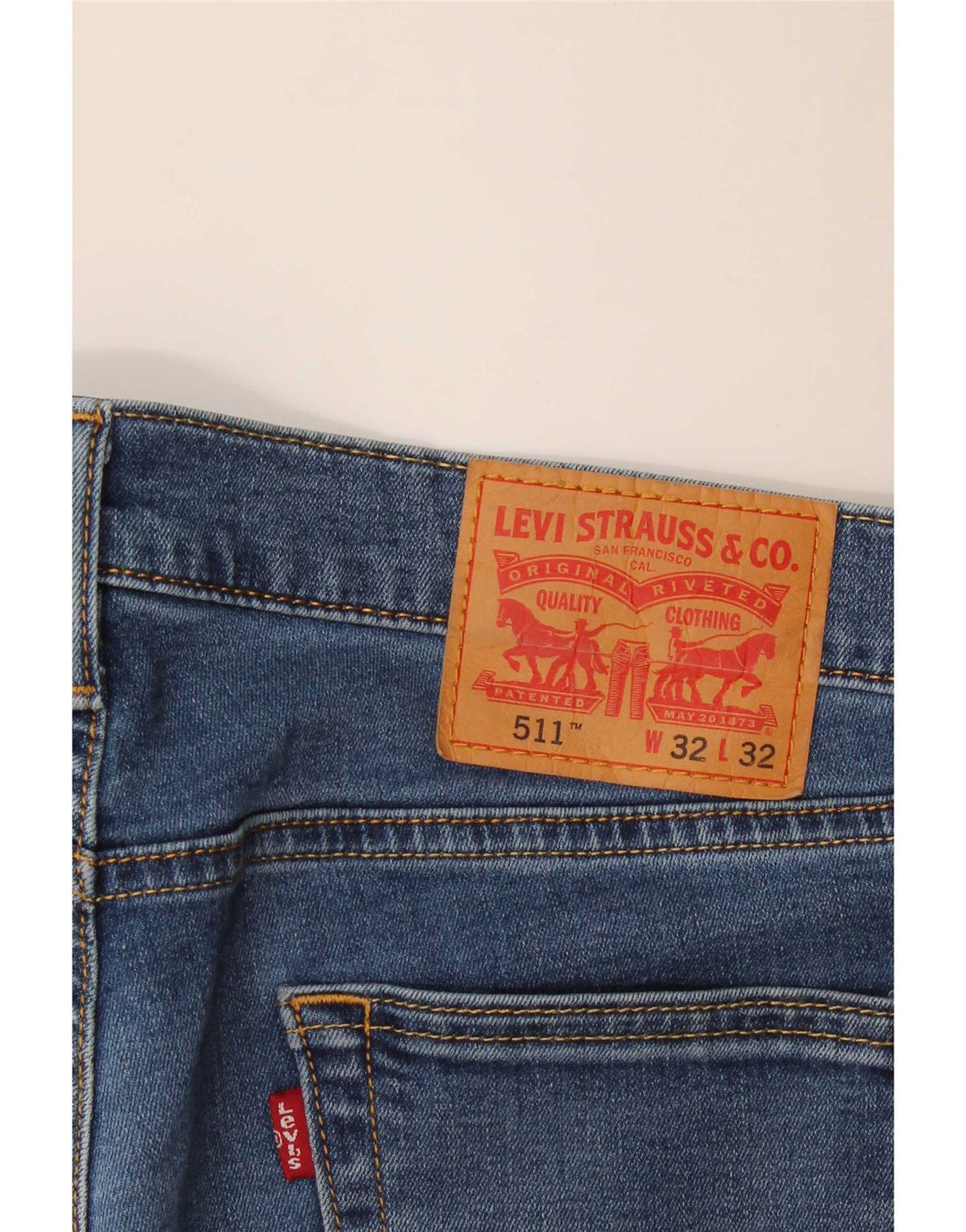 Levi's Herren 511 Slim Jeans W32 L29 Blaue Baumwolle