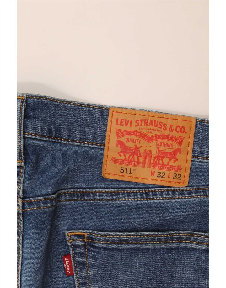 Levi's Herren 511 Slim Jeans W32 L29 Blaue Baumwolle